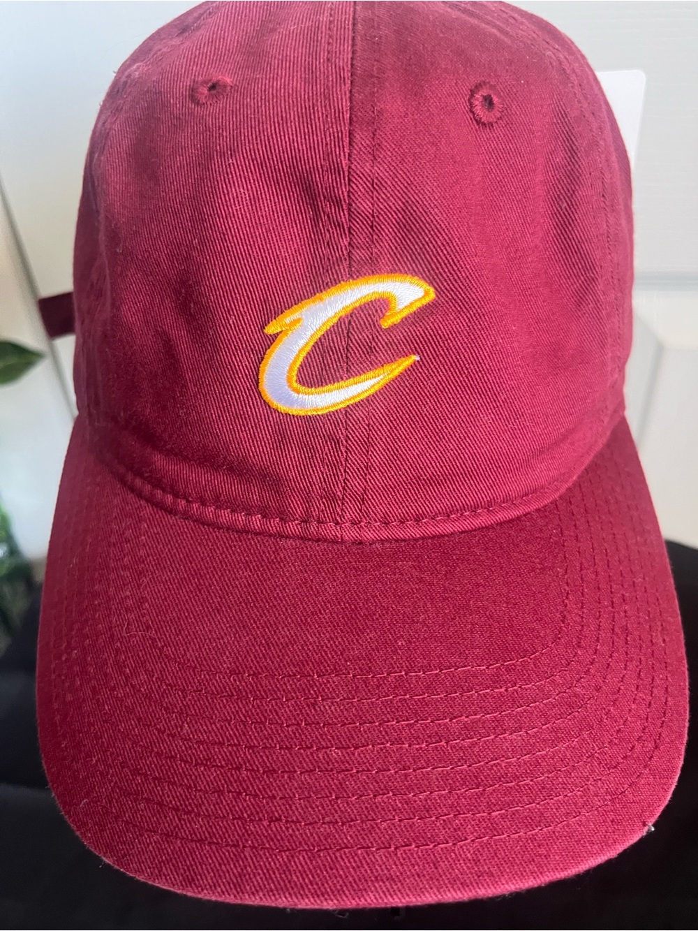 Mitchell & Ness Cavaliers Cap with Yellow Script Embroidery